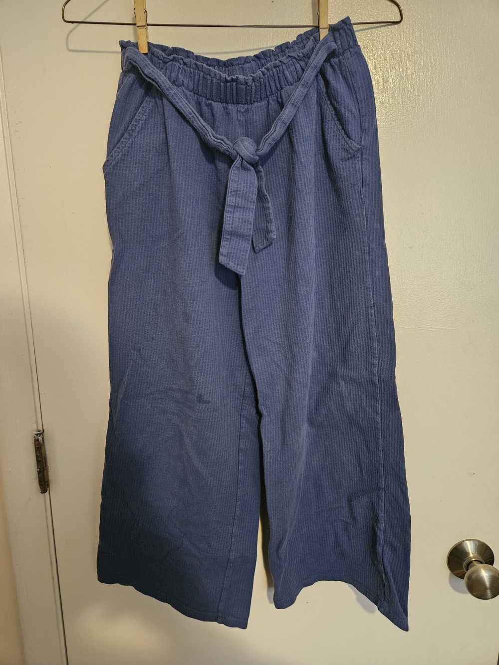 Cat & Jack Navy Elastic-Waist Ribbed Knit Pants